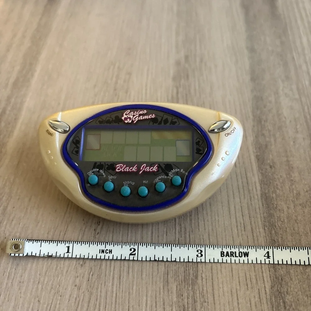 Black Jack Mini Casino Game Handheld Electronic Tiger Games Hasbro Vegas Tested